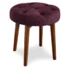 Penelope Eggplant Tufted Stool 1 Penelope Eggplant Tufted Stool -Household Items Sale 810513574 2
