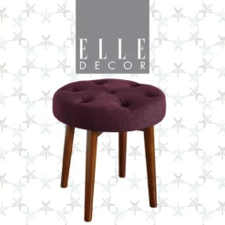 Penelope Eggplant Tufted Stool 13 Penelope Eggplant Tufted Stool -Household Items Sale 810513574