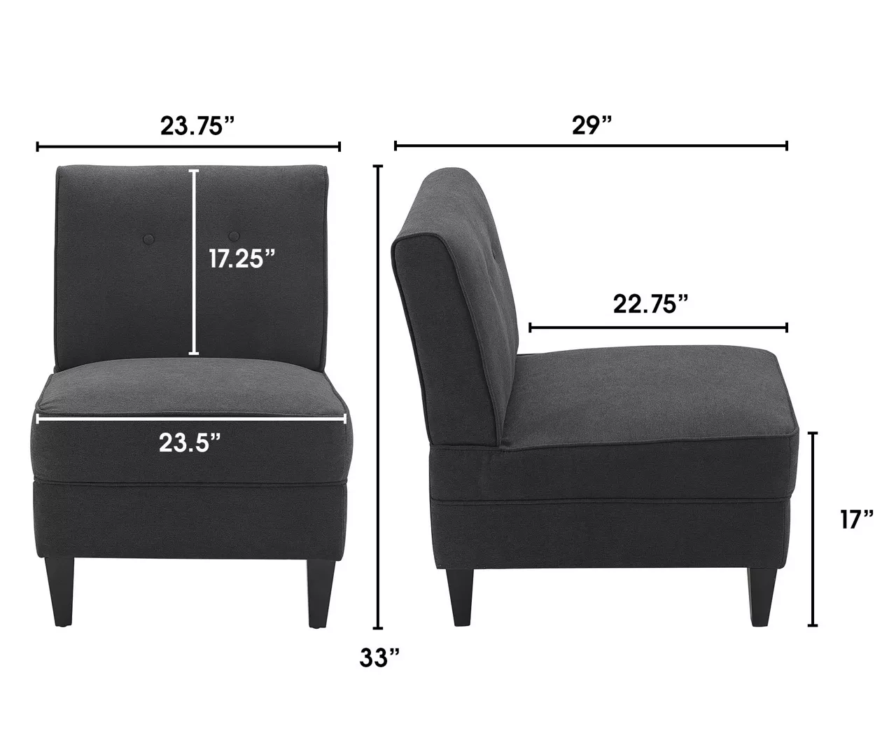 Serta Copenhagen Tufted Slipper Chair 17 Serta Copenhagen Tufted Slipper Chair - Image 15