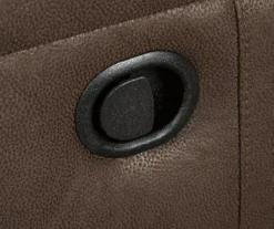 Jesolo Coffee Brown Reclining Console Loveseat -Household Items Sale 810519673 4