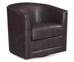 Willow River Hammond Faux Leather Swivel Accent Chair -Household Items Sale 810519938 2