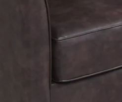 Willow River Hammond Faux Leather Swivel Accent Chair -Household Items Sale 810519938 3