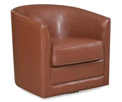 Willow River Hammond Faux Leather Swivel Accent Chair -Household Items Sale 810519939 2