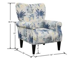 Willow River Lincoln Floral Accent Chair -Household Items Sale 810519970 4