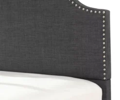 Lombard Charcoal Gray Full Upholstered Bed -Household Items Sale 810519983 5
