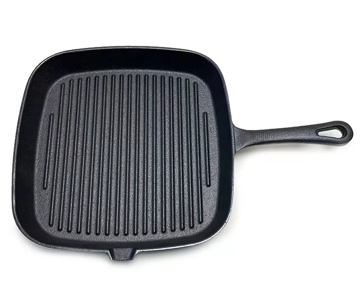 9.25" Square Cast Iron Grill Pan 3 9.25" Square Cast Iron Grill Pan