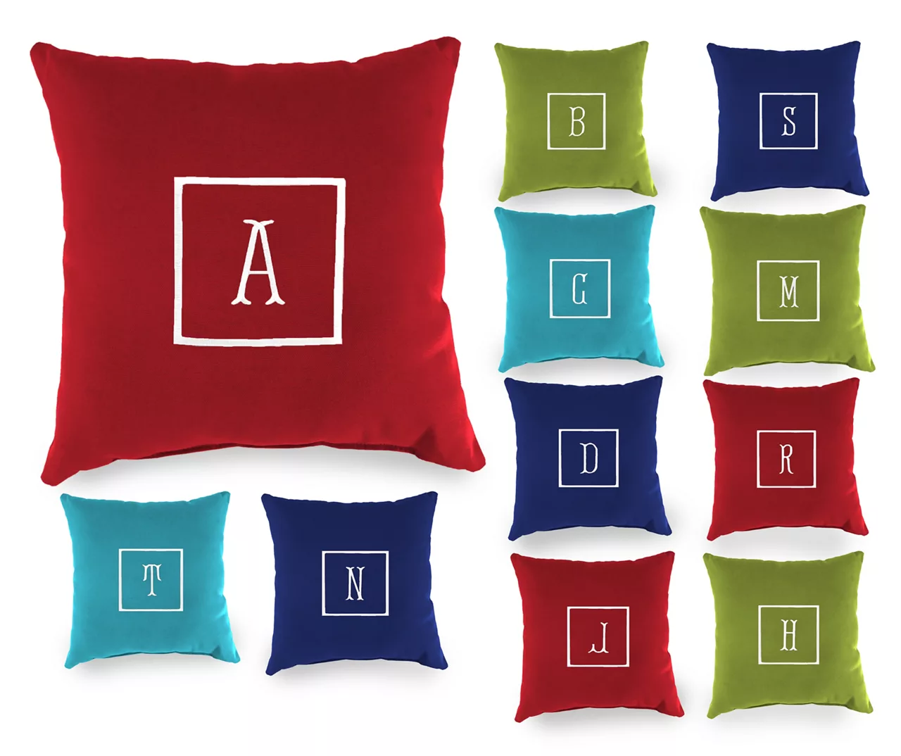 "C" Monogram Indoor/Outdoor Throw Pillow 5 "C" Monogram Indoor/Outdoor Throw Pillow - Image 3