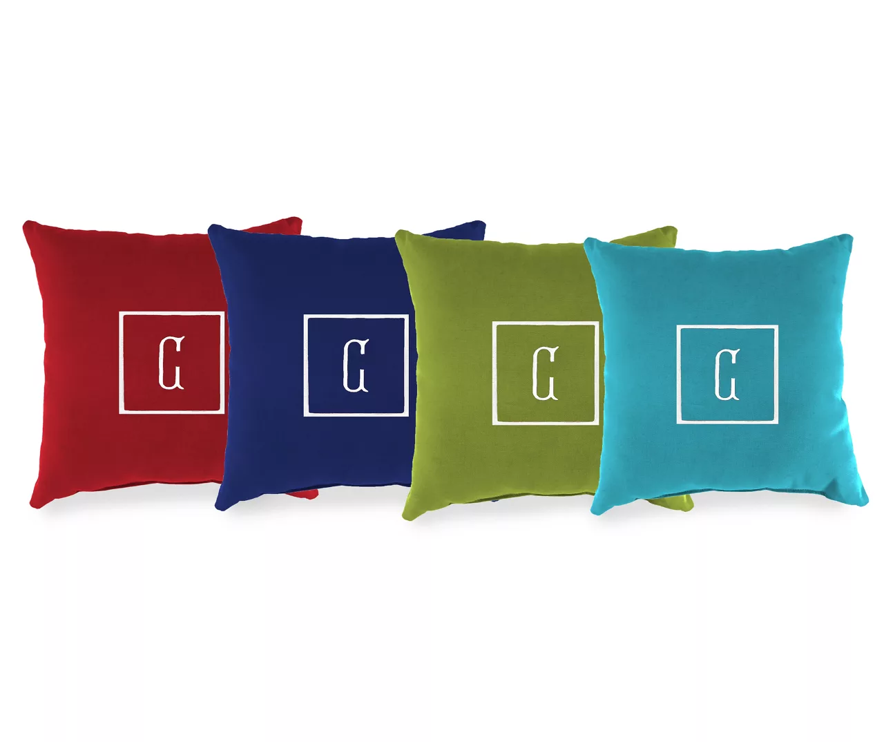 "C" Monogram Indoor/Outdoor Throw Pillow 4 "C" Monogram Indoor/Outdoor Throw Pillow - Image 2