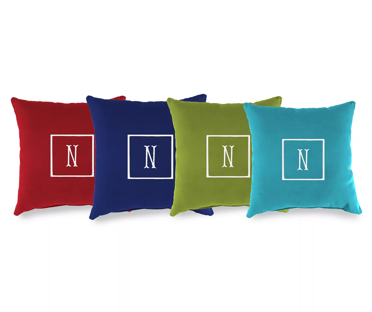 "N" Monogram Indoor/Outdoor Throw Pillow 5 "N" Monogram Indoor/Outdoor Throw Pillow - Image 3