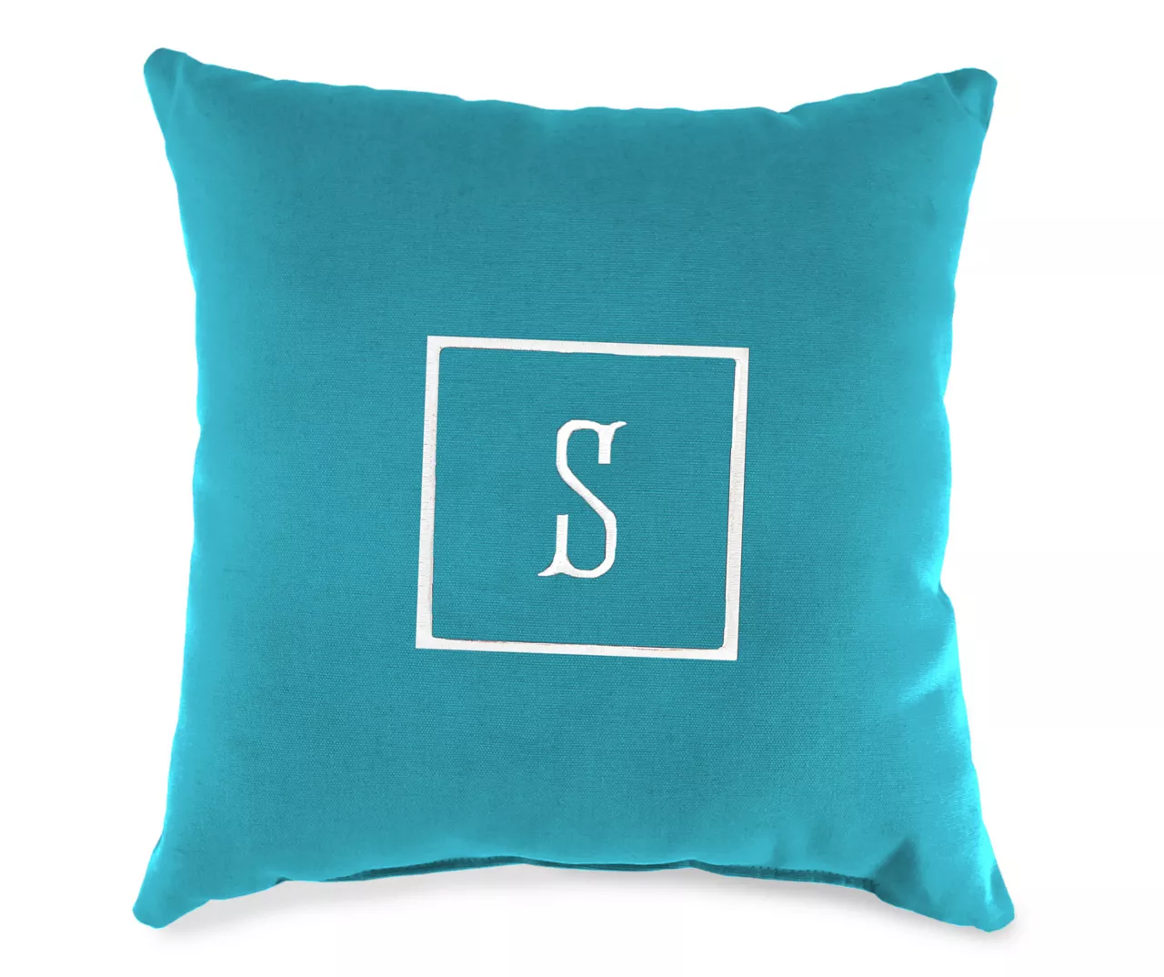 "S" Monogram Indoor/Outdoor Throw Pillow 5 "S" Monogram Indoor/Outdoor Throw Pillow - Image 3