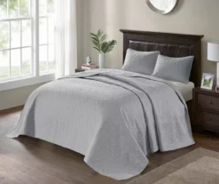 Vancouver Gray Queen 3-Piece Bedspread Set -Household Items Sale 810523211 810523237 810523247 810523256 3
