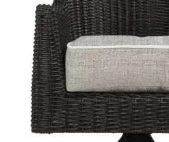 Linen-Gray 4-Piece Outdoor Wicker Chair Cushion Set 12 Linen-Gray 4-Piece Outdoor Wicker Chair Cushion Set -Household Items Sale 810525532 4