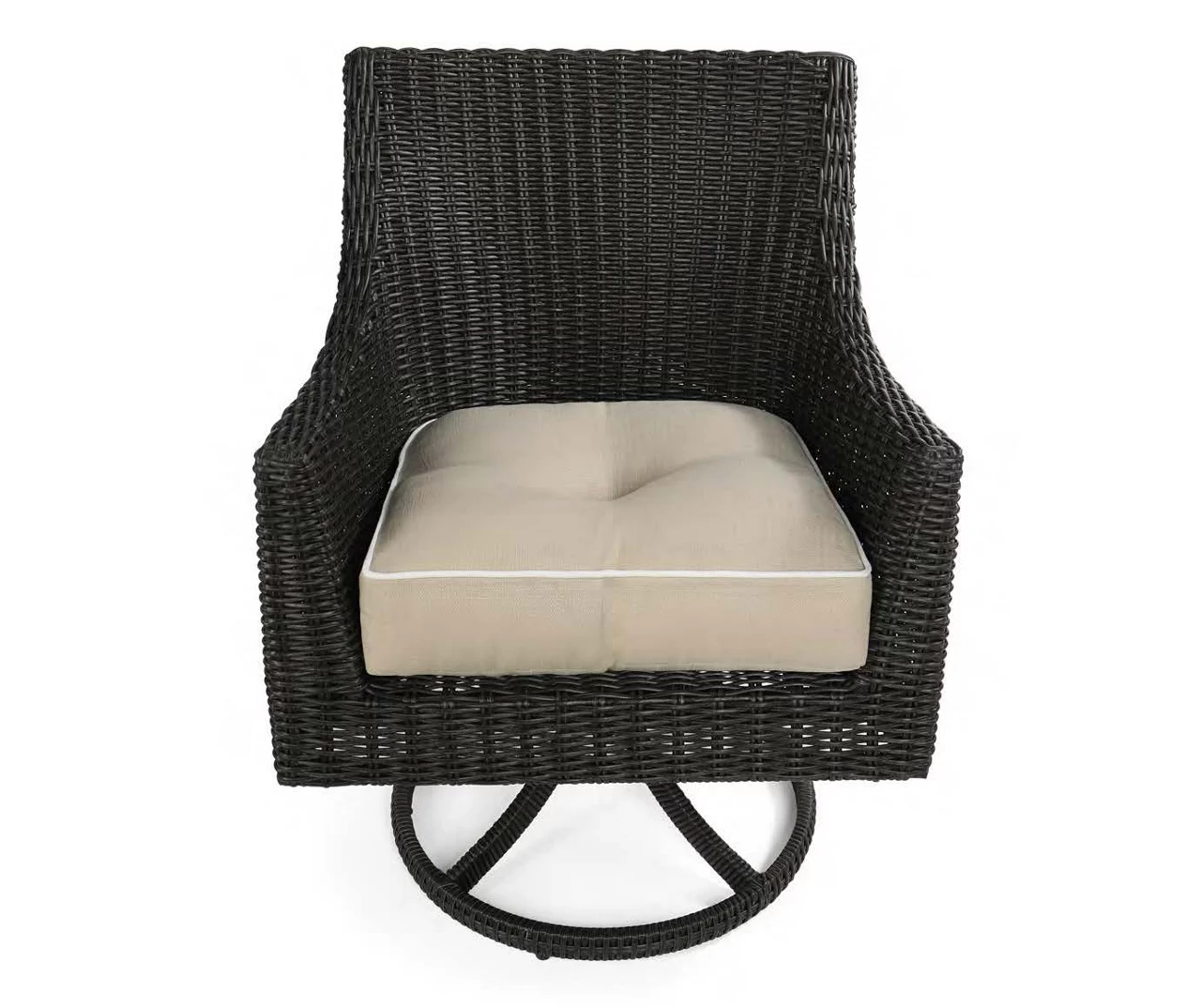 Linen 4-Piece Outdoor Wicker Chair Cushion Set 4 Linen 4-Piece Outdoor Wicker Chair Cushion Set - Image 2