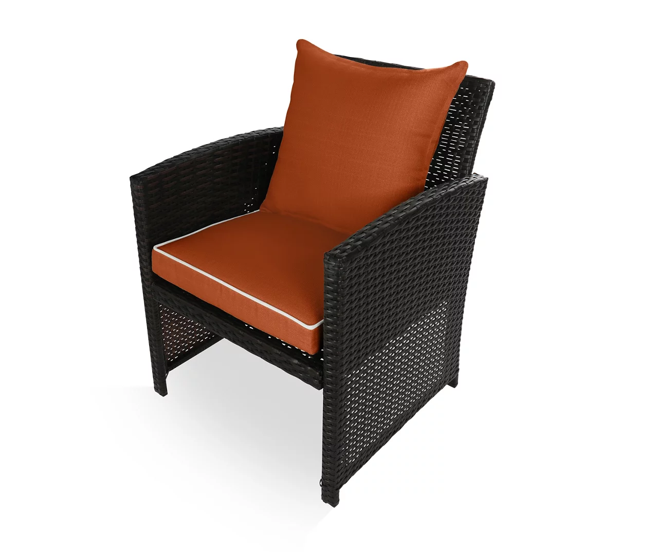 Burnt Orange 4-Piece Deluxe Outdoor Chair Cushion Set 4 Burnt Orange 4-Piece Deluxe Outdoor Chair Cushion Set - Image 2