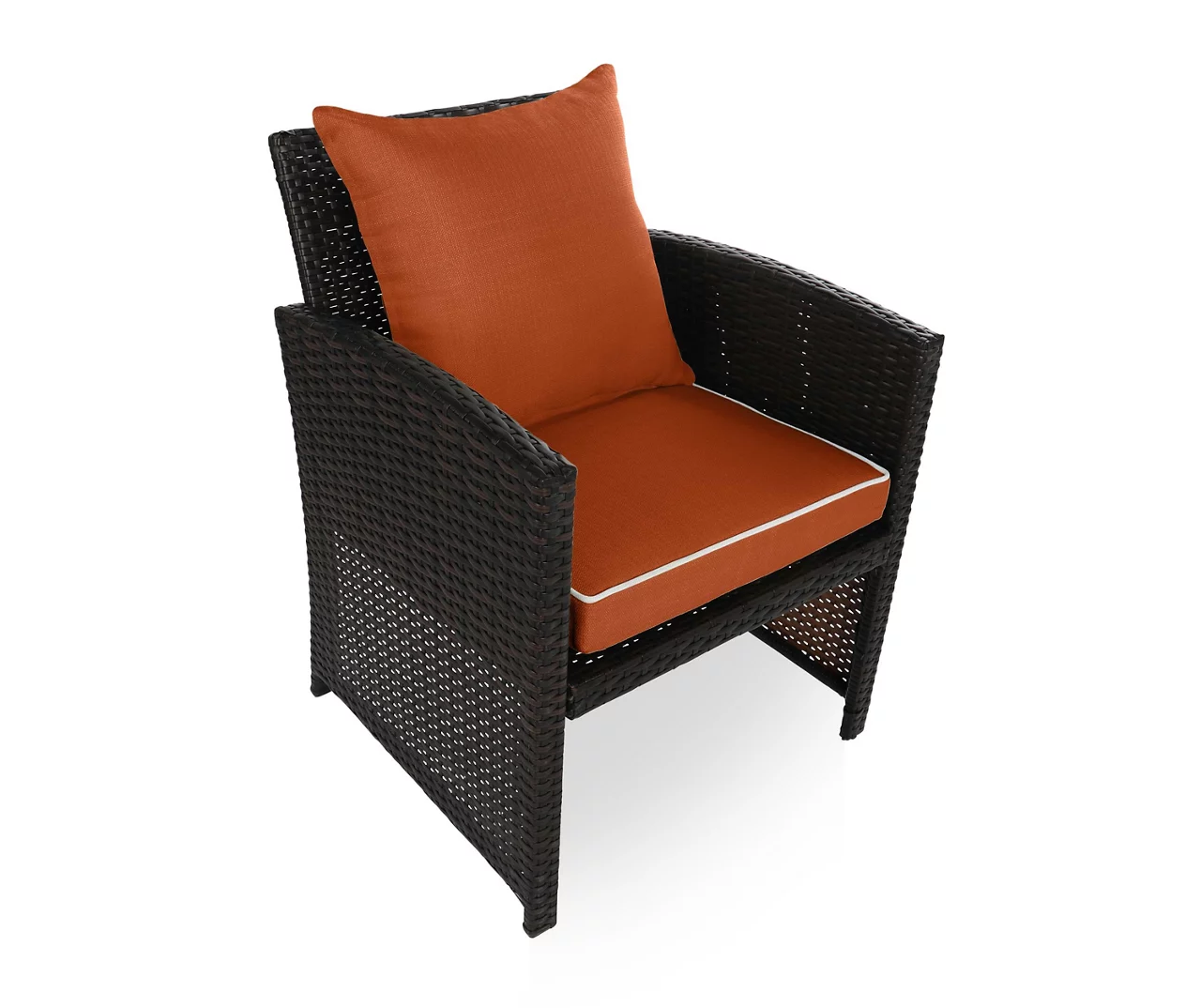 Burnt Orange 4-Piece Deluxe Outdoor Chair Cushion Set 5 Burnt Orange 4-Piece Deluxe Outdoor Chair Cushion Set - Image 3