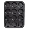 Black Speckled 12-Cup Muffin Pan -Household Items Sale 810526199