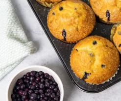 Black Speckled 12-Cup Muffin Pan -Household Items Sale 810526199 3