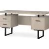 60" Taupe & Black Floating Desk -Household Items Sale 810527326 2