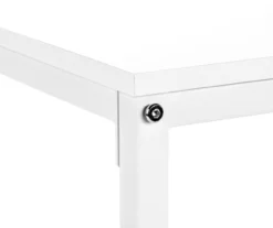 White Metal L-Shaped Corner Desk -Household Items Sale 810527370 7