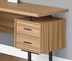 Brown Reclaimed 3-Drawer L-Shaped Corner Desk 9 Brown Reclaimed 3-Drawer L-Shaped Corner Desk -Household Items Sale 810527371 3