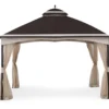 Brown & Tan 2-Tier Gazebo, (10.5' X 13') 1 Brown & Tan 2-Tier Gazebo, (10.5' X 13') -Household Items Sale 810527851