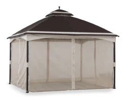Brown & Tan 2-Tier Gazebo, (10.5' X 13') 23 Brown & Tan 2-Tier Gazebo, (10.5' X 13') -Household Items Sale 810527851 9