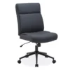 Villa Park Black Upholstered Armless Office Chair 2 Villa Park Black Upholstered Armless Office Chair -Household Items Sale 810531597 1