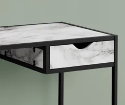 White Marble Look Computer Desk -Household Items Sale 810533362 4