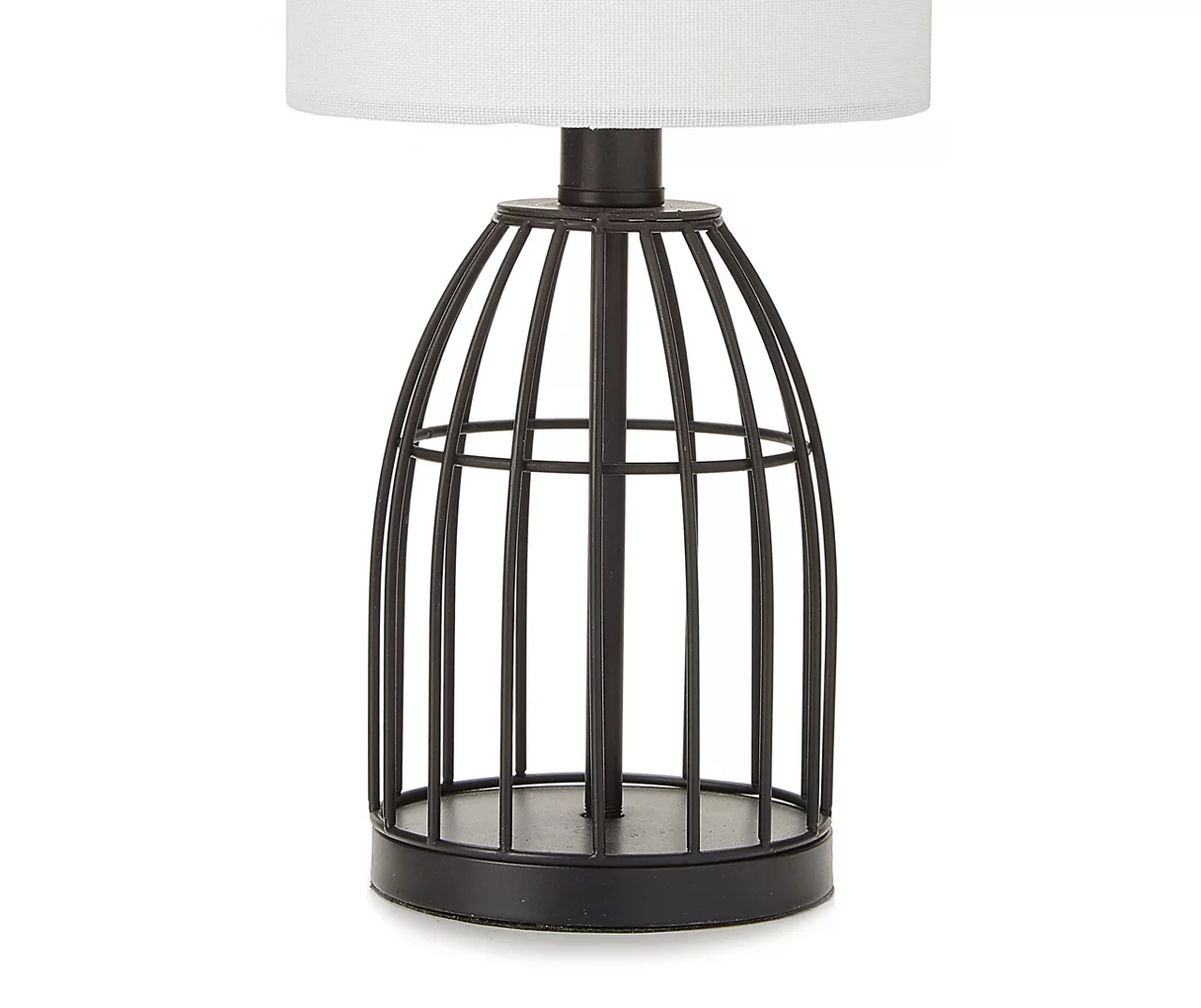 Black Wire Cage Table Lamp With Bulb 4 Black Wire Cage Table Lamp With Bulb - Image 2