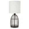 Black Wire Cage Table Lamp With Bulb 1 Black Wire Cage Table Lamp With Bulb -Household Items Sale 810535790