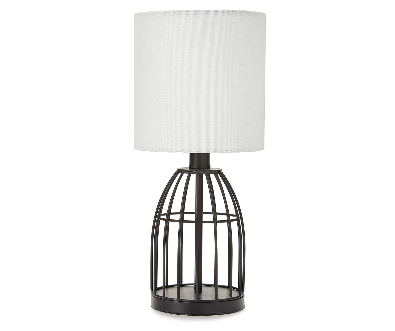 Black Wire Cage Table Lamp With Bulb 3 Black Wire Cage Table Lamp With Bulb