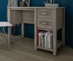 Sierra Ridge Levi Light Walnut Pedestal Desk 11 Sierra Ridge Levi Light Walnut Pedestal Desk -Household Items Sale 810538117 3