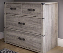 Nova Gray Oak 4-Drawer Storage Dresser -Household Items Sale 810538201 3