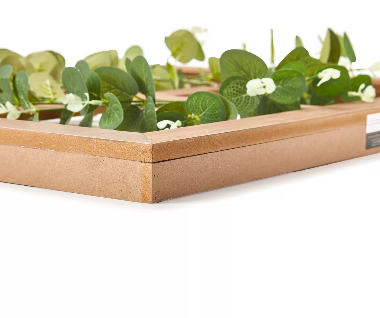 Brown & Green Wreath On Window Pane Wall Décor 4 Brown & Green Wreath On Window Pane Wall Décor - Image 2