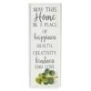 "A Place Of Happiness" White & Green Greenery Sentiment Plaque -Household Items Sale 810538441