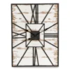 Whitewash Wood & Metal Square Farmhouse Wall Clock 2 Whitewash Wood & Metal Square Farmhouse Wall Clock -Household Items Sale 810539010 1