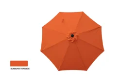 9' Sunburst Orange Tilt Market Patio Umbrella -Household Items Sale 810540698 2