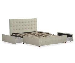 CosmoLiving Elizabeth Velvet Storage Bed -Household Items Sale 810540949 4
