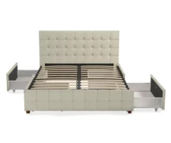 CosmoLiving Elizabeth Velvet Storage Bed -Household Items Sale 810540949 6