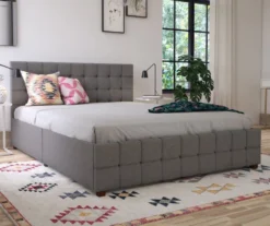 CosmoLiving Elizabeth Gray Linen Storage Bed 17 CosmoLiving Elizabeth Gray Linen Storage Bed -Household Items Sale 810541043 2