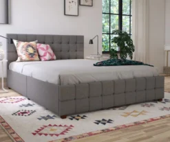 CosmoLiving Elizabeth Gray Linen Storage Bed 21 CosmoLiving Elizabeth Gray Linen Storage Bed -Household Items Sale 810541044 2