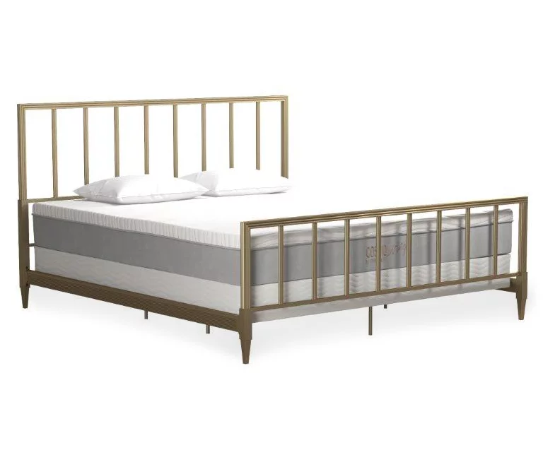 CosmoLiving Blair Brass Metal King Bed 3 CosmoLiving Blair Brass Metal King Bed