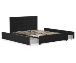 CosmoLiving Elizabeth Velvet Storage Bed -Household Items Sale 810541061 5