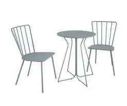 Heidi Light Gray 3-Piece Bistro Patio Furniture Set -Household Items Sale 810541505 4