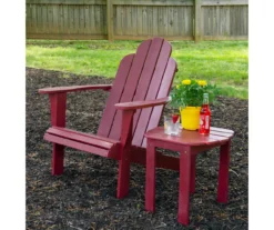 Flint Red Wood Patio Adirondack End Table 16 Flint Red Wood Patio Adirondack End Table -Household Items Sale 810541704 810541707