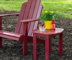 Flint Red Wood Patio Adirondack End Table 14 Flint Red Wood Patio Adirondack End Table -Household Items Sale 810541707 5