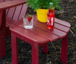 Flint Red Wood Patio Adirondack End Table 15 Flint Red Wood Patio Adirondack End Table -Household Items Sale 810541707 6