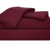 Rhubarb Red Microfiber Full 4-Piece Sheet Set 1 Rhubarb Red Microfiber Full 4-Piece Sheet Set -Household Items Sale 810541819