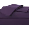Dark Purple Microfiber Full 4-Piece Sheet Set