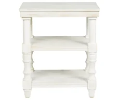 Dannerville Antique White 3-Tier Accent Table With USB Charging -Household Items Sale 810542271 4